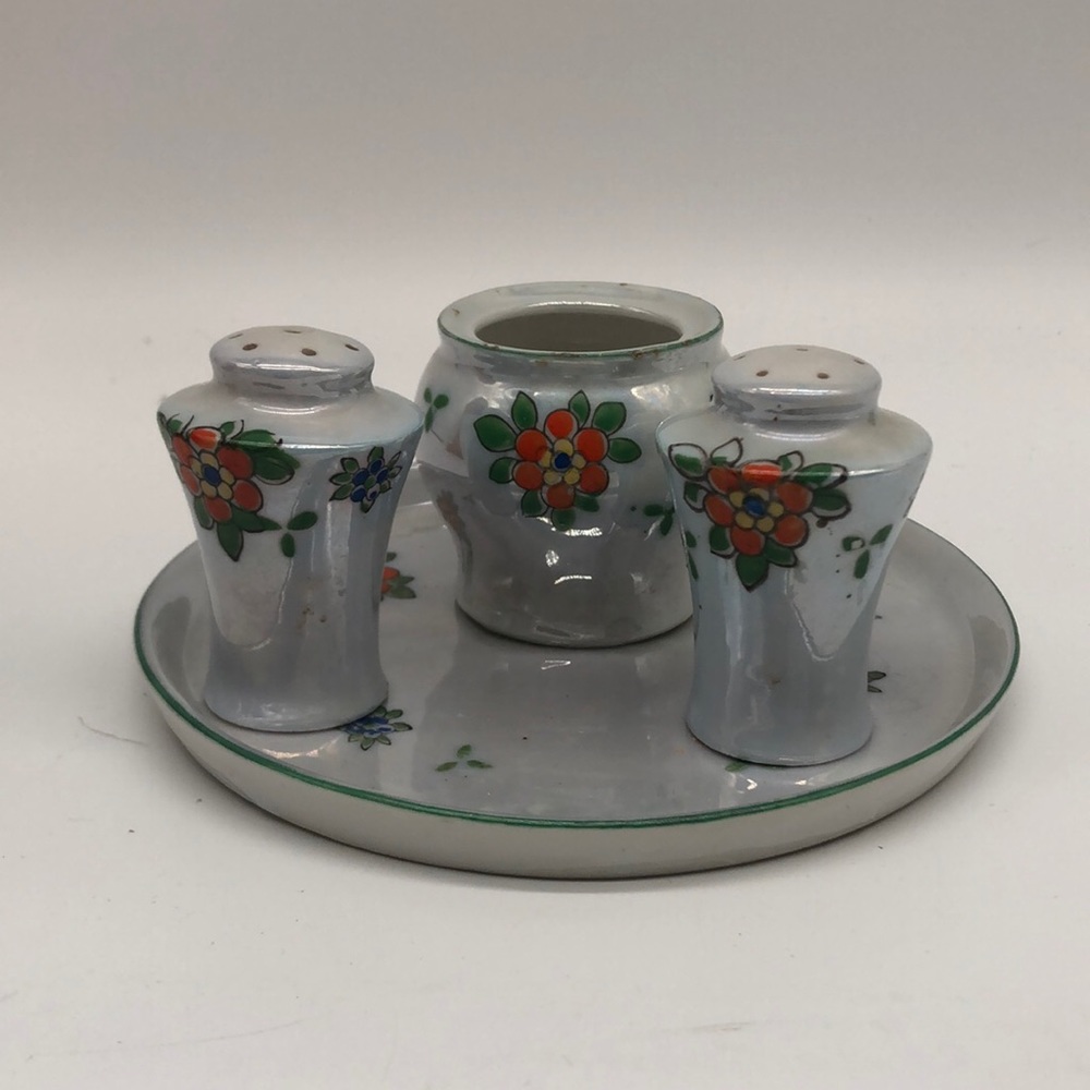 Lusterware small condiment set